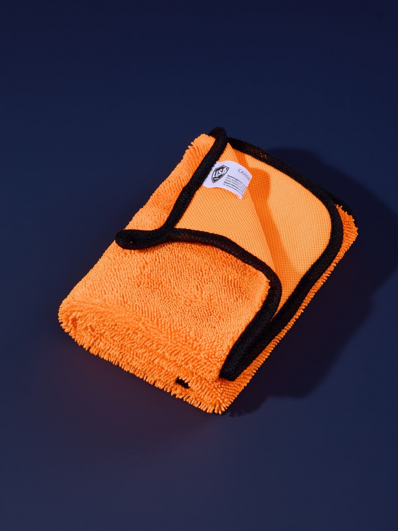 Салфетка из суперплотной микрофибры для чистки, сушки и полировки кузова "Li-Sa" 32х43см, высокий ворс, плотность 750г/м2 (LS0114)