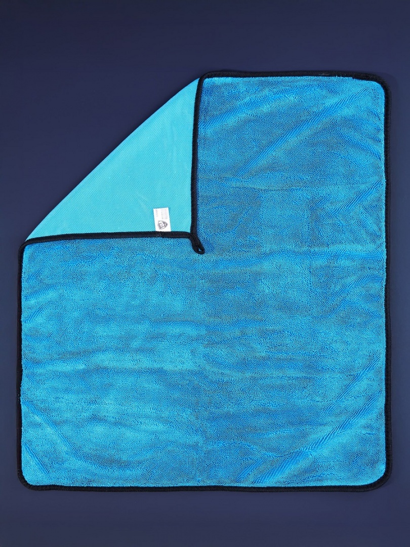 Салфетка из суперплотной микрофибры для чистки, сушки и полировки кузова "Li-Sa" 50х60см, высокий ворс, плотность 600г/м2 (LS0115)