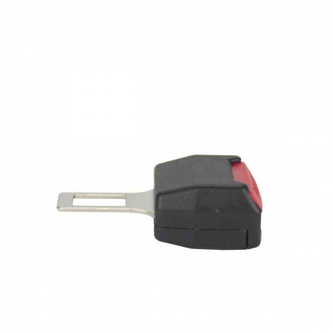 Заглушка замка ремня безопасности "Nova Bright" металлическая с дополнительным отверстием под ремень